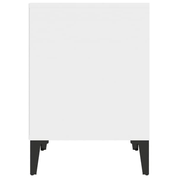 vidaXL Sängbord vit 40x35x50 cm