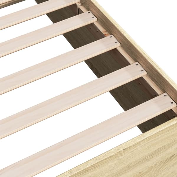 vidaXL Sengeramme sonoma eik 100x200 cm konstruert tre