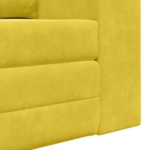 vidaXL Soffsäng Gul 148 x 71 x 83 cm Sammet