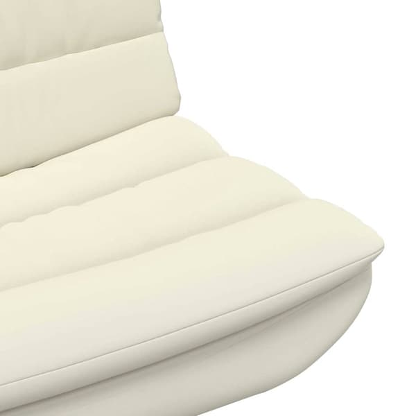 vidaXL Skrivstol Kräm 63 x 75 x 76 cm PU