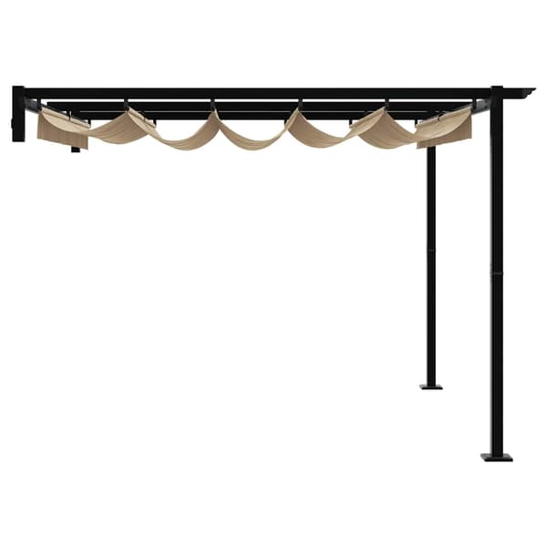 vidaXL Paviljong Gråbrun 300 x 300 x 200 cm Polyester