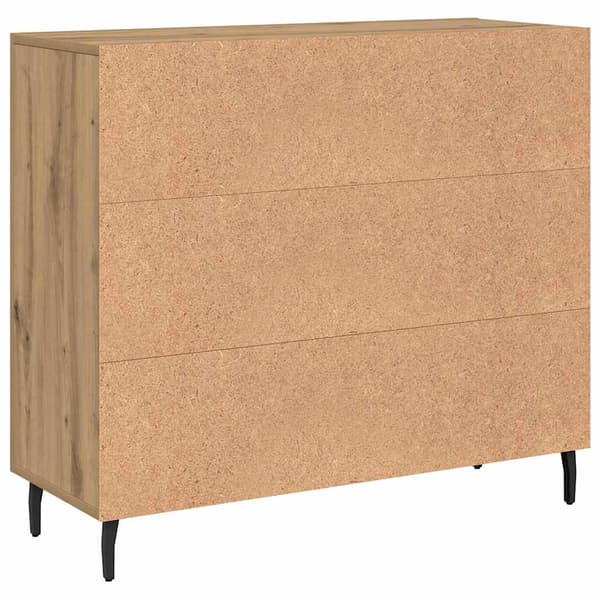 vidaXL Serviesskap Artisan Eik 90 x 34 x 80 cm Konstruert tre