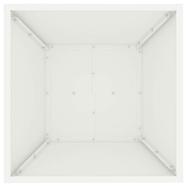 vidaXL Søyleplanter Hvit 40 x 40 x 100 cm