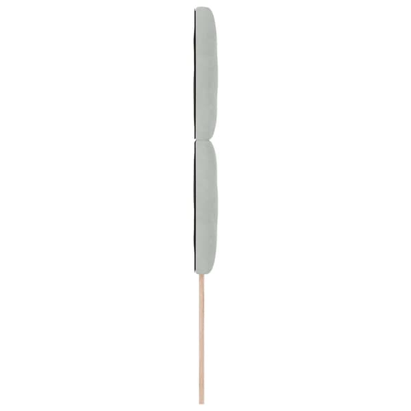 vidaXL LED huvuddyna Ljusgrå 90 cm Sammet