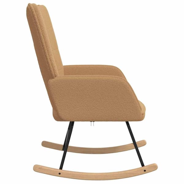 vidaXL Gungstol Beige Sherpa tyg