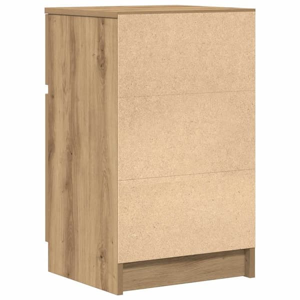 vidaXL Nattbord artisan eik 39x35x65 cm konstruert tre