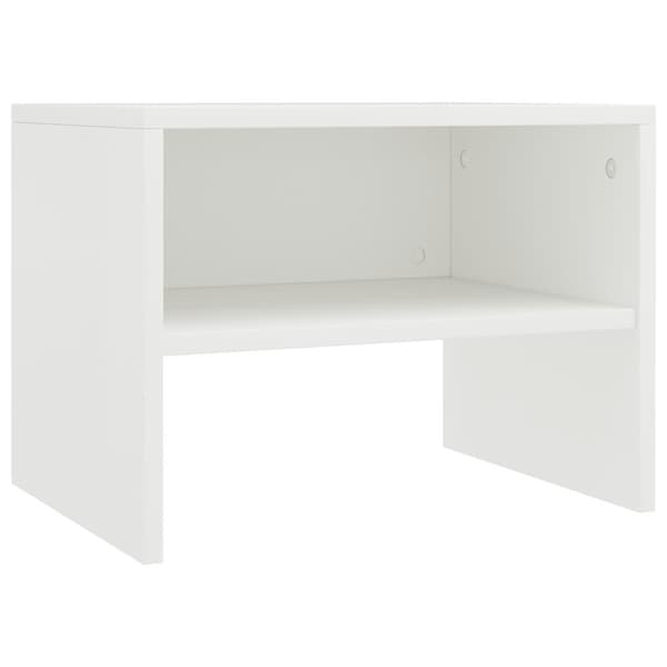 vidaXL Nattbord hvit 40x30x30 cm sponplate