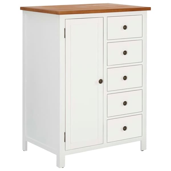 vidaXL Garderobe 76x52x105 cm heltre eik