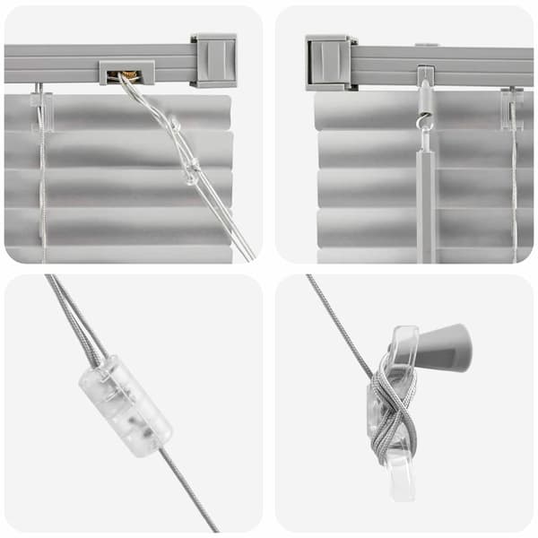 vidaXL Persienner Silver 130 x 75 cm Aluminium