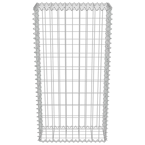 vidaXL Gabionmur i galvaniserat stål 50x20x100 cm