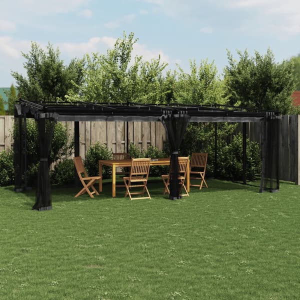 vidaXL Markise Hvit 3,5 x 2,5 m Metall