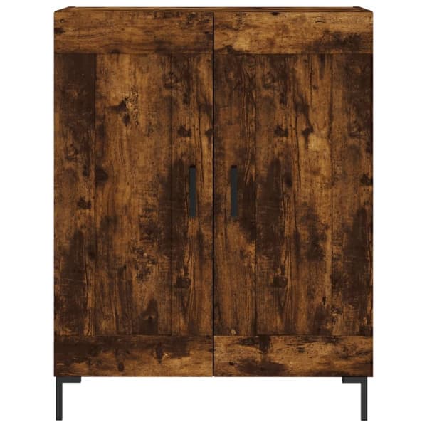 vidaXL Highboard røkt eik 69,5x34x180 cm konstruert tre