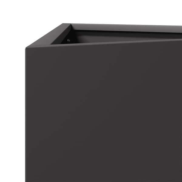 vidaXL Odlingslåda svart triangulär 40x34,5x70 cm stål