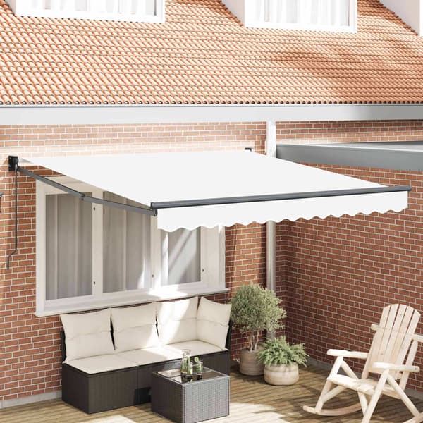 vidaXL Markis Vit 300 x 250 x 165 cm Polyester