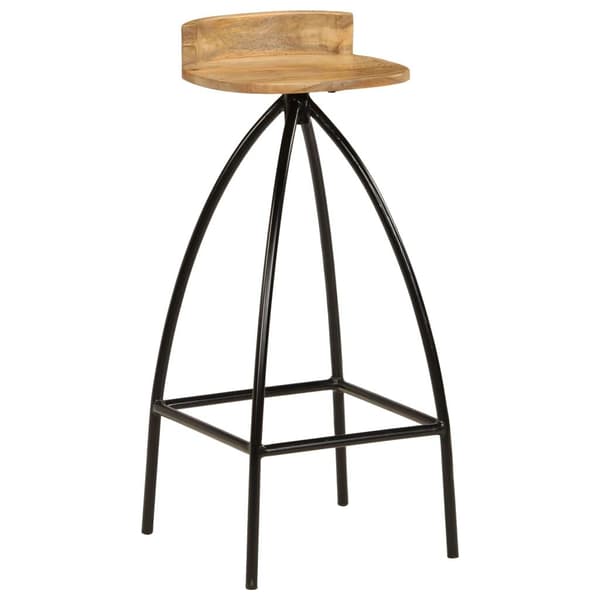 vidaXL Barstoler 2 stk heltre mangotre