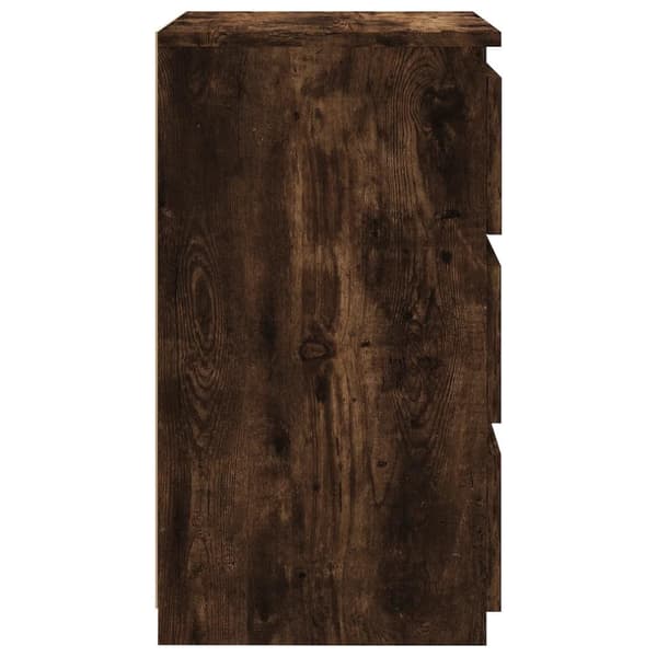 vidaXL Nattbord røkt eik 40x35x62,5 cm konstruert tre