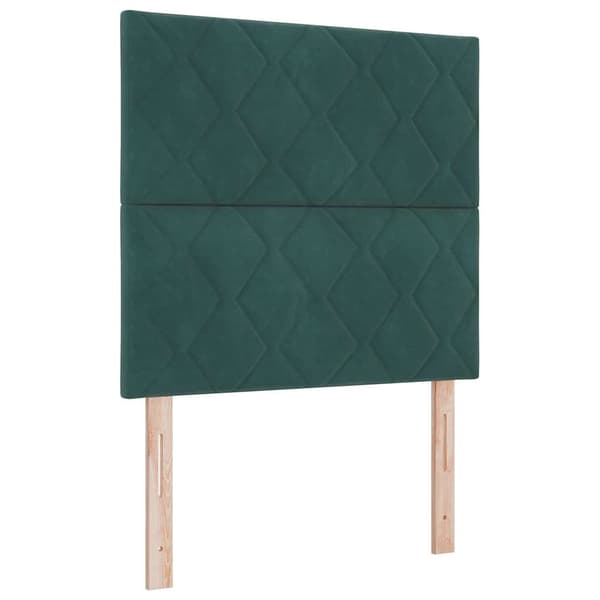 vidaXL Huvudgavel Mörkgrön 90 cm Sammet