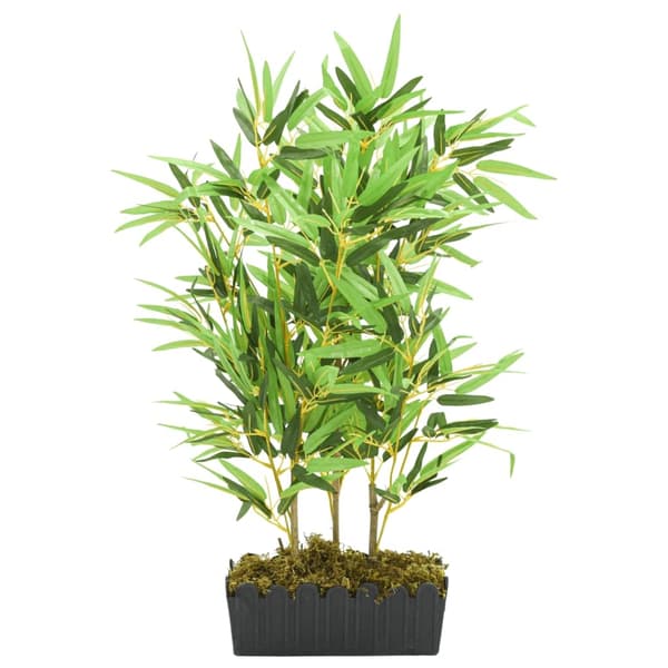 vidaXL Kunstig bambustre 500 blader 80 cm grønn
