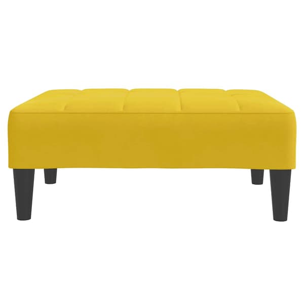 vidaXL Fotpall Gul 77x55x31 cm sammet