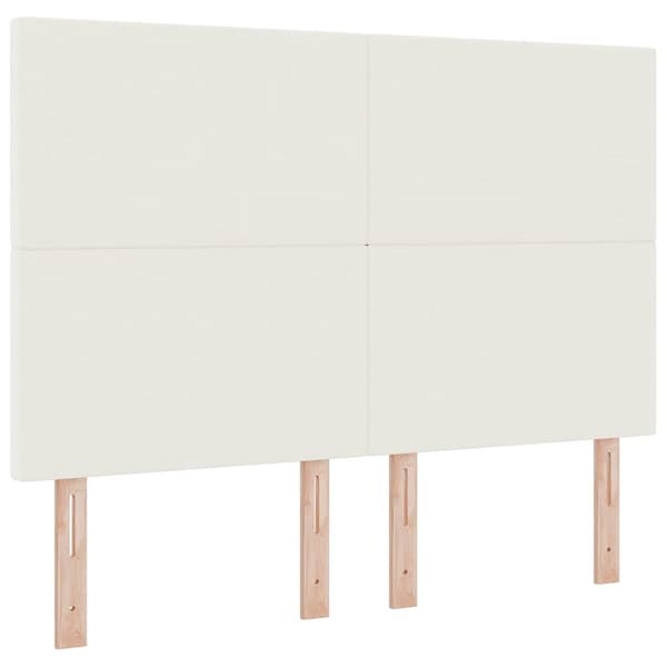 vidaXL Sänggavel Enkel Gräddvit 140cm Manchester