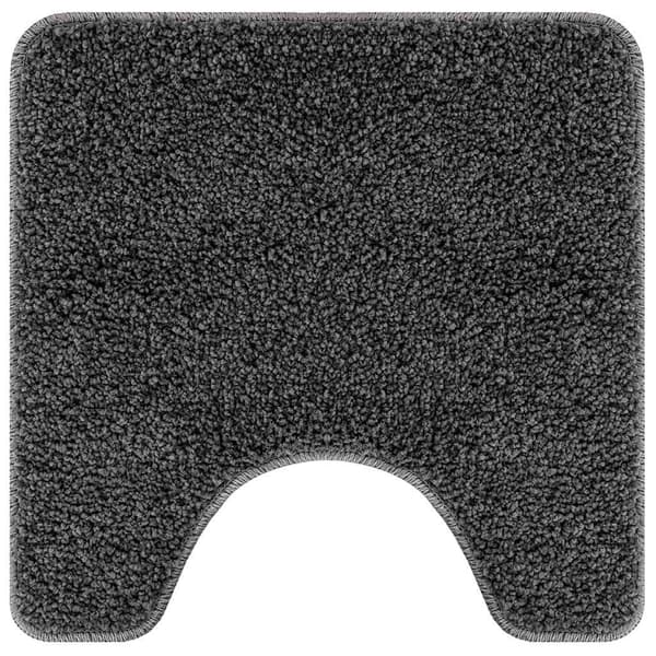 vidaXL Badmatta 2 pcs Mörkgrå 50 x 50 cm Polypropylen