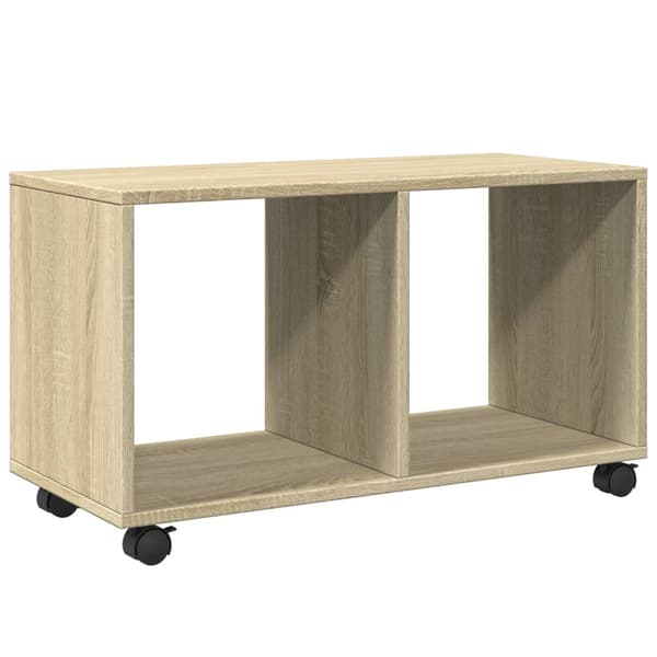 vidaXL Rulleskap sonoma eik 72x33x42,5 cm sponplate