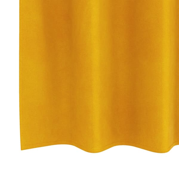 vidaXL Gardiner Senapsgul Polyester 140 x 245 cm