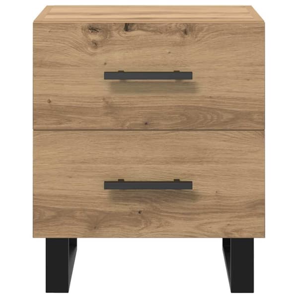 vidaXL Sengeskaps 2 pcs artisan eik 40 x 35 x 47.5 cm Konstruert tre