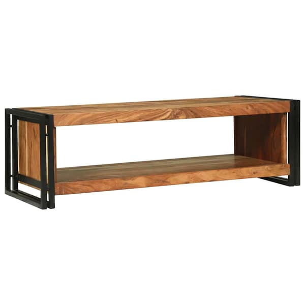 vidaXL Kaffebord Brun 120 x 50 x 38 cm Solid akasietre