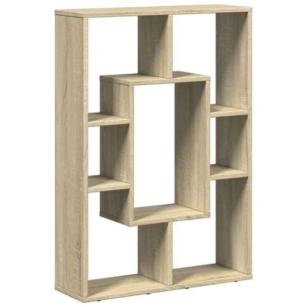 vidaXL Bokhylle sonoma eik 63x20x90 cm konstruert tre