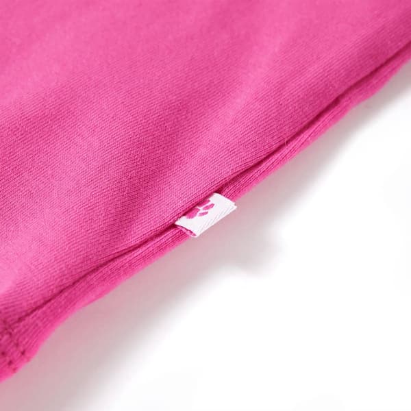 vidaXL T-shirt för barn mörk rosa 128