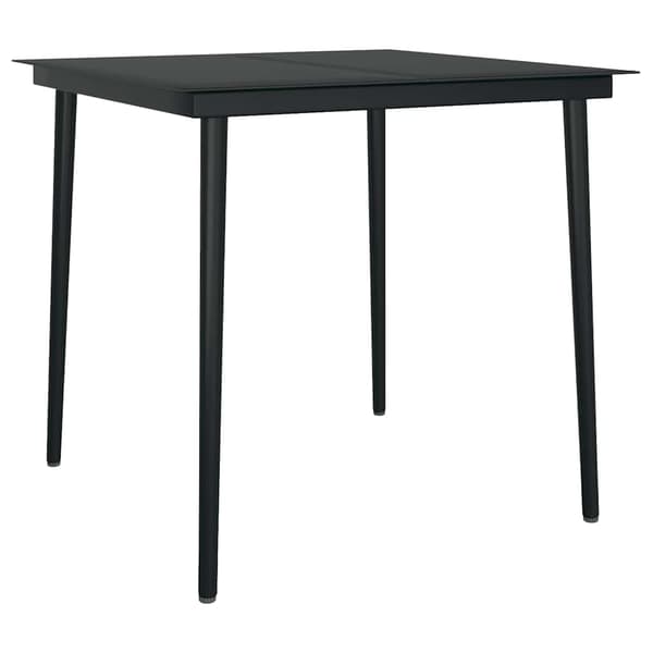 vidaXL Trädgårdsmatgrupp 5 delar brun polyrotting glas