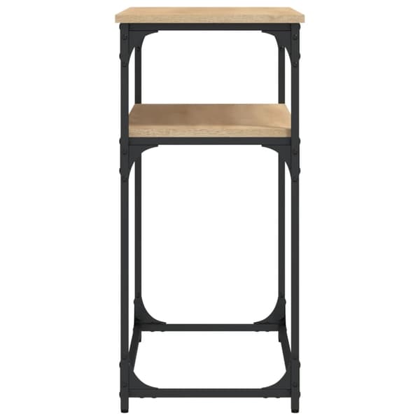 vidaXL Konsollbord sonoma eik 100x35,5x75 cm konstruert tre