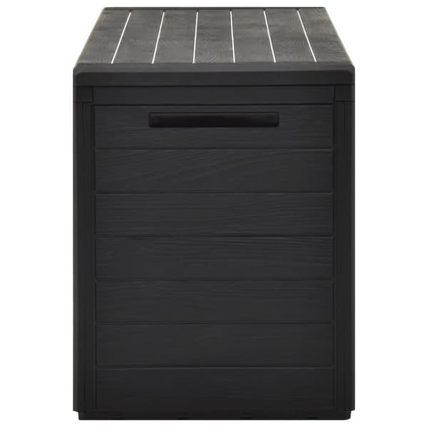 vidaXL Putekasse antrasitt 116x44x55 cm