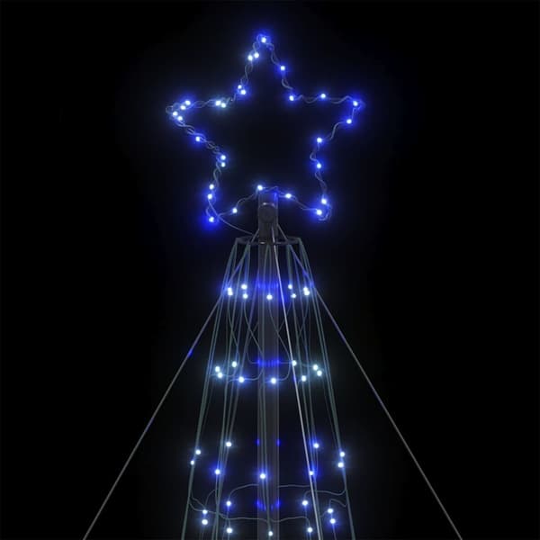 vidaXL LED julgran 1534 LEDs blå 503 cm