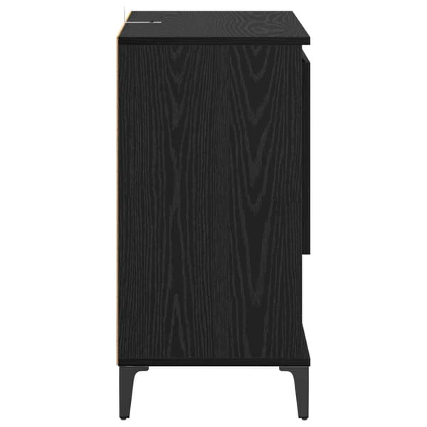vidaXL Serviesskap Svart Eik 60 x 35 x 70 cm Konstruert tre