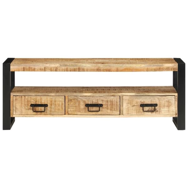 vidaXL TV-benk 120x30x45 cm heltre mango