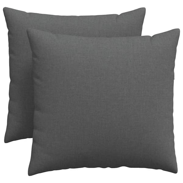 vidaXL Soffkuddar 2 st Mörkgrå 50 x 50 cm tyg