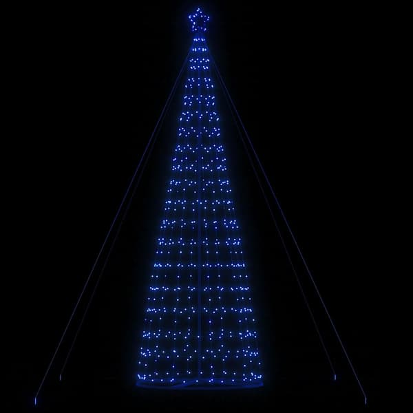 vidaXL LED Juletre 1534 LEDs Blå 500 cm