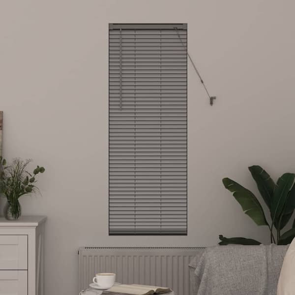 vidaXL Persienner Silver 130 x 45 cm Aluminium