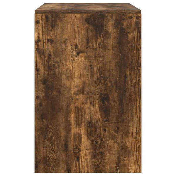 vidaXL Skrivebord Røkt eik 100 x 50 x 76 cm