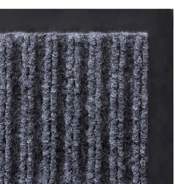 vidaXL PVC Dørmatter 2 stk grå 90x60 cm