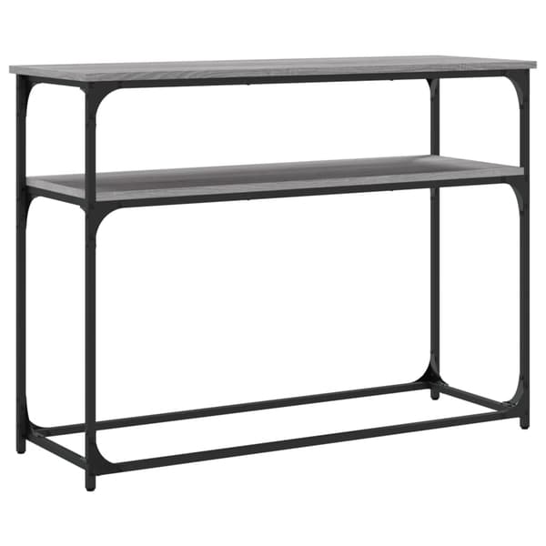 vidaXL Konsollbord grå sonoma 100x35,5x75 cm konstruert tre
