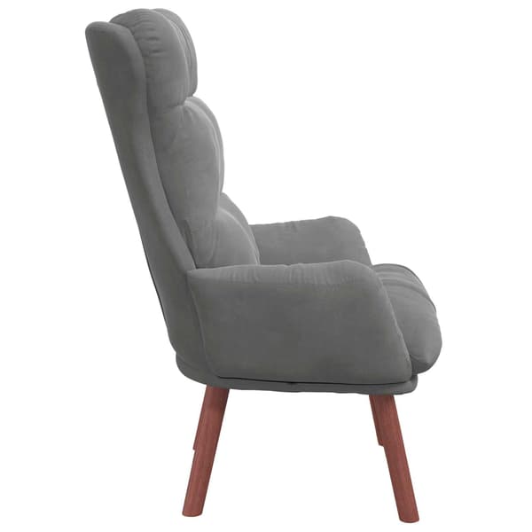 vidaXL fåtölj Mörkgrå 69 x 74 x 93 cm Sammet