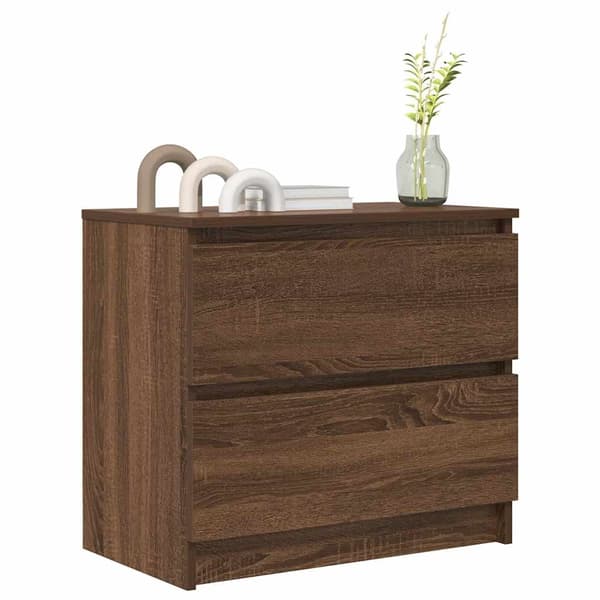 vidaXL TV-benk brun eik 60x35x54 cm konstruert tre