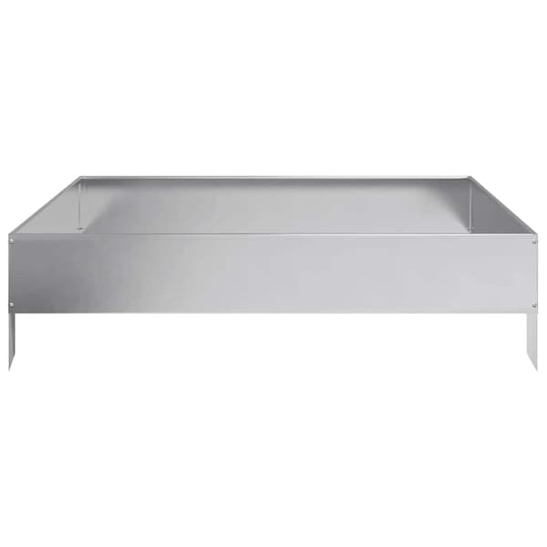 vidaXL Høybed 100x100x26 cm galvanisert stål
