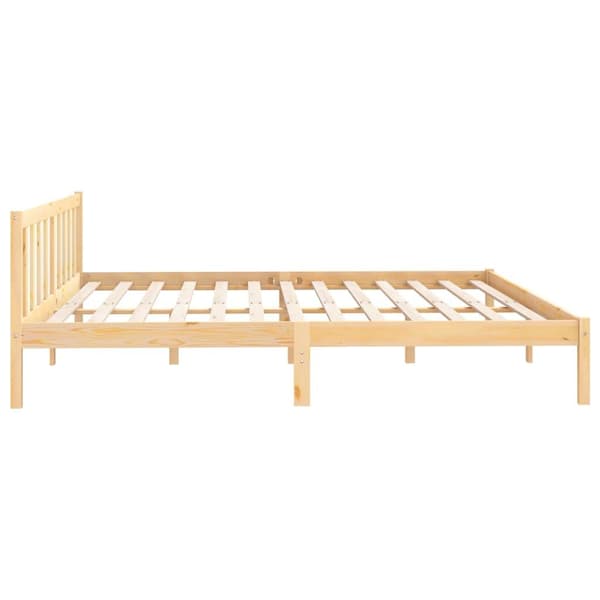 vidaXL Sängram massiv furu 180x200 cm