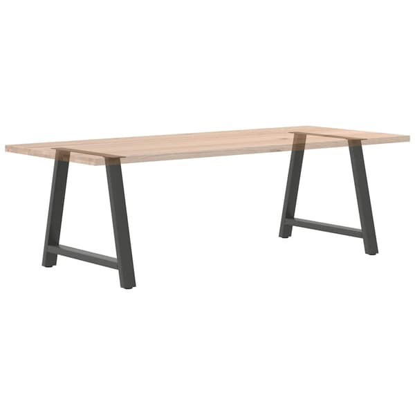 vidaXL Soffbordsben A-formade 2 st antracit 90x(72-73) cm stål
