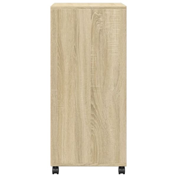 vidaXL Rulleskap sonoma eik 55x40x91 cm konstruert tre