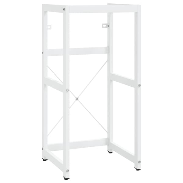 vidaXL Badehylle hvit 40x38x83 cm jern